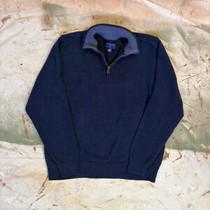 Essential Blue Quarter zip  Size large